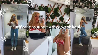 self care routine + active wear haul