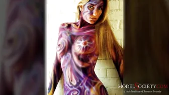 Airbrush body photos with nude models. Learn body art by David Bollt #10