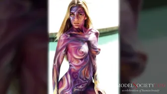 Airbrush body photos with nude models. Learn body art by David Bollt #7