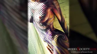 Airbrush body photos with nude models. Learn body art by David Bollt #9