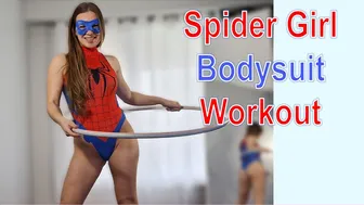 4K Hula Hooping Spider Girl Bodysuit With Mirror View!! Masked Mode #1