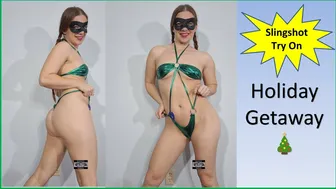 Try On Haul Metallic Slingshot Bikini #maskedmodelfit #onlyfriends #ootd #grwm