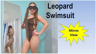 Leopard Print Swimsuit | Masked Model #1