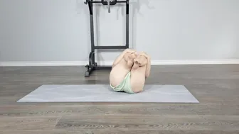 Hot Yoga In Shorts Full Body Stretching At Home #maskedmodelfit #onlyfriends #ootd #maskedmodelvids #5