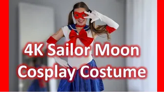 4K Sailor Moon Cosplay Costume Try On With Mirror View! Masked Model Masked Model #maskedmodelvids