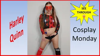 Transparent Harley Quinn Cosplay Costume Try On #maskedmodelvids #egirl #fypシ #viral #fypシ゚viral