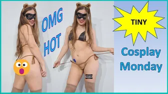 Micro Bear Cosplay Costume Try On #maskedmodelvids #egirl #fypシ #viral #fypシ゚viral