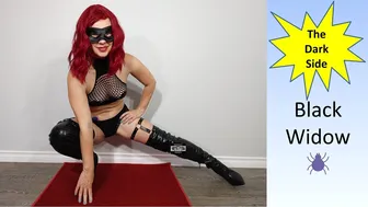 Mesh Lingerie Black Widow Try On Cosplay #maskedmodelvids #lookbook