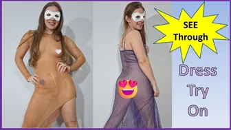 Transparent Dress ❤️ Try On Haul #maskedmodelvids #ootd #fypシ゚viral #egirl