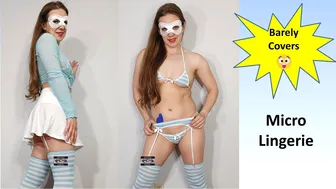 Transparent Top & Micro Bikini Try On Haul #maskedmodelvids #lookbook