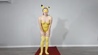 Lingerie Pokémon Pikachu Cosplay Costume #maskedmodelvids #lookbook #cosplaygirl #2