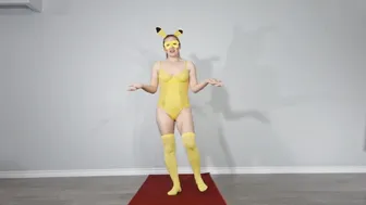 Lingerie Pokémon Pikachu Cosplay Costume #maskedmodelvids #lookbook #cosplaygirl #7