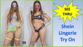 Transparent See Thru Lingerie Shein Try On Haul #maskedmodelvids #egirl #fypシ #fypシ゚viral #ootd