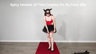 Sexy Succubus Lingerie Cosplay Try On #maskedmodelvids #lookbook #6