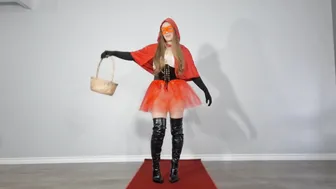 Sheer Red Riding Hood Cosplay Costume Try On Haul #maskedmodelvids #egirl #oodt #fypシ #fypシ゚viral #7