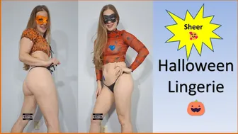 Transparent Lingerie Halloween Edition Try On Haul #maskedmodelvids #egirl #1