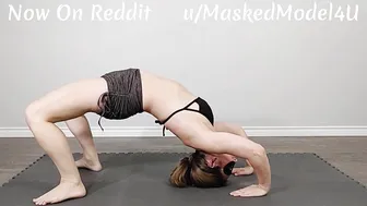 Bikini Yoga Stretch Workout Review #maskedmodelfit #fitness #workout #onlyfans #yoga #9