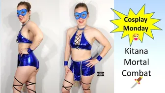 Lingerie Kitana Mortal Kombat Cosplay #maskedmodelvids #lookbook #cosplaygirl #1