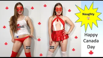 Lingerie Try On Haul Canada Day 2023 Slingshot Bikini #maskedmodelvids #lookbook #1