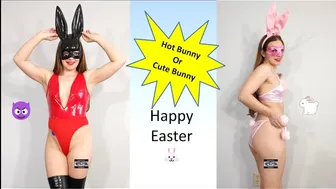 Spring Bunny Lingerie Leather Micro Sets #maskedmodelvids