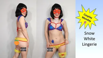 Lingerie Cosplay Sheer Snow White Costumes #maskedmodelvids #1