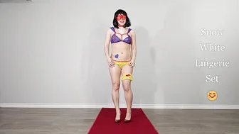 Lingerie Cosplay Sheer Snow White Costumes #maskedmodelvids #2