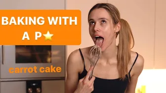 BAKING W/ a P⭐️ - CARROT CAKE | avvaballerina #1