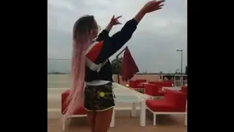 #bellydance - belly dancing on sea views fun video