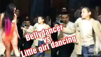 #Bellydance - little girl dancer challenge to belly dancer arabic belly dance video #1