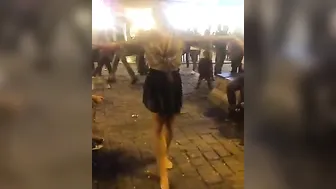 Turkey Istanbul city street belly dance by emilia beauty HD videos #7