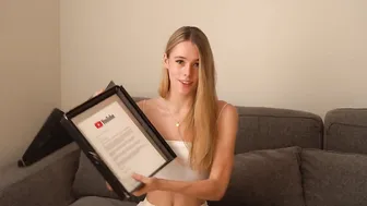 UNBOXING my YOUTUBE GIFT .... my first PLAYBUTTON♥️♥️♥️♥️♥️♥️ | top ONLYFANS creator & BALLERINA #4