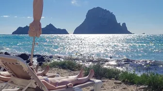 Un paseo por Cala d'Hort | ES VEDRÀ - Ibiza Beachwalk (España) [4K]