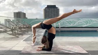 STRETCHING BY THE POOL №2 #3