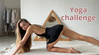 Yoga Challenge | Black High Slit Dress