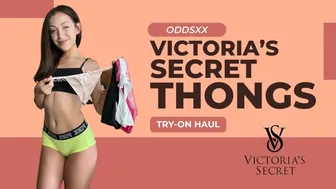 Odds Parker | Victorias Secret Thong Try-On Haul | Cheeky, Mesh, 4K #1