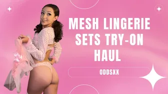 Odds Parker | Mesh Lingerie Sets Try-On Haul | See-Through, Thong, Cheeky, 4K