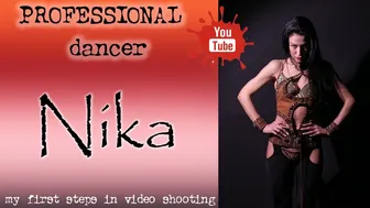 Nika Dancing in a photo studio. My first steps in video shooting #1