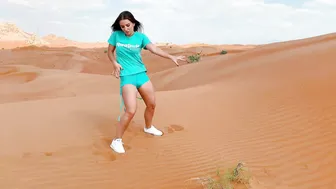 Russian Girl in Dubai. Safari Desert Dance. #4