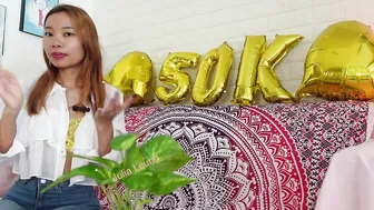 50K Subs!! // Congratulation // Q&A // Yellow See-thru Lingerie #3