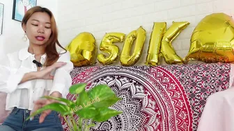 50K Subs!! // Congratulation // Q&A // Yellow See-thru Lingerie #4