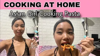 ASIAN GIRL COOKING PASTA! *Cooking Vlog* //HOME COOK