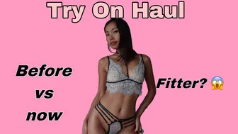 Grey Lace Lingerie Haul//Review now VS before