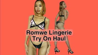 Romwe, New Lingerie// Try On Haul #1