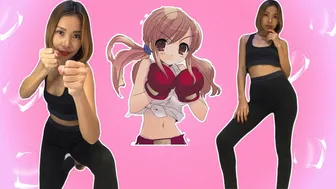 Julia stretching and Boxing for fun #1