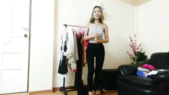 ASIAN GIRL TRY ON MAID OUTFIT** #5