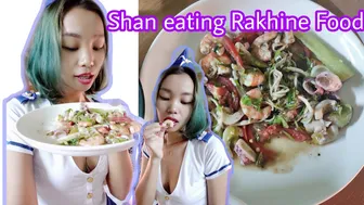 Eating Seafood Salad IN COSPLAY OUTFIT