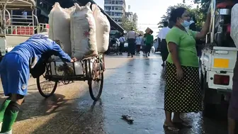 A WHOLESALE FISH MARKET IN YANGON//Exploring by Julia//♥️♥️ #9