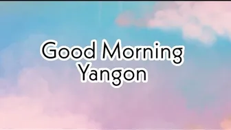 Morning Of Myanmar//Yangon//Symbol Of Buddha's Country//*