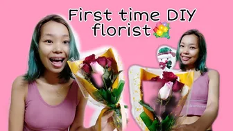 ????Myanmar girl Failed in First Time Florist????//DIY florist//Yangon//