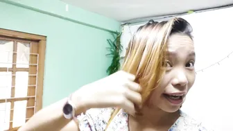 I cOloring My hAir* @a Beauty sAlon in* *yanGon|yangon *beauty center|hair shiNning| #2